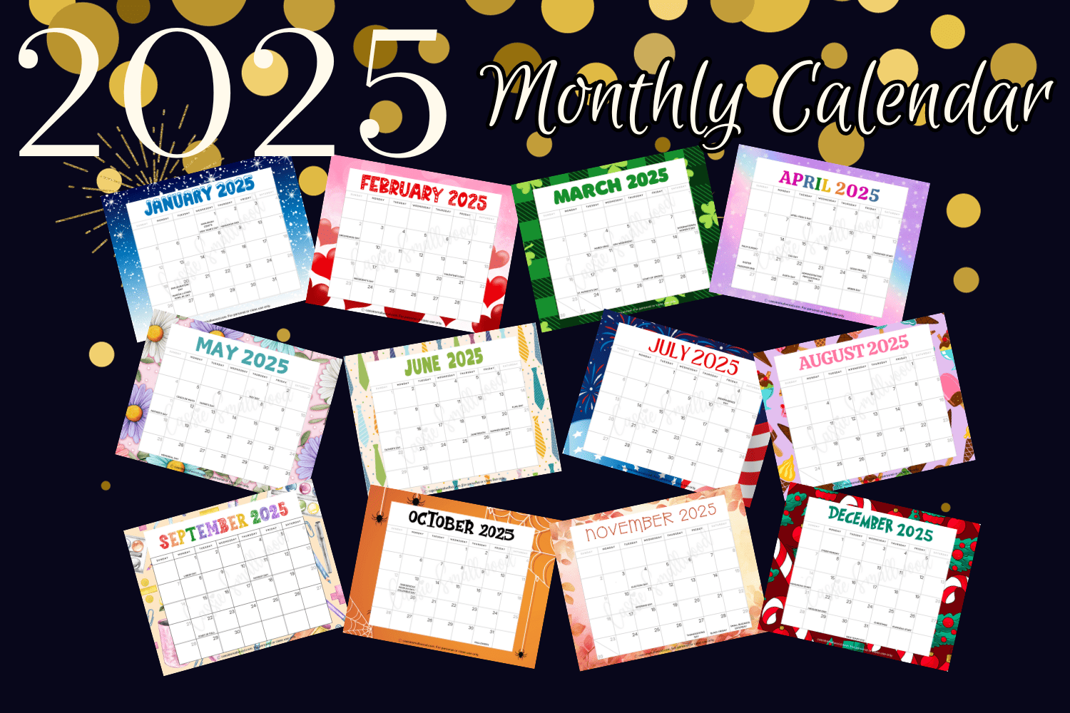 Seasonal Calendar 2025 Printable