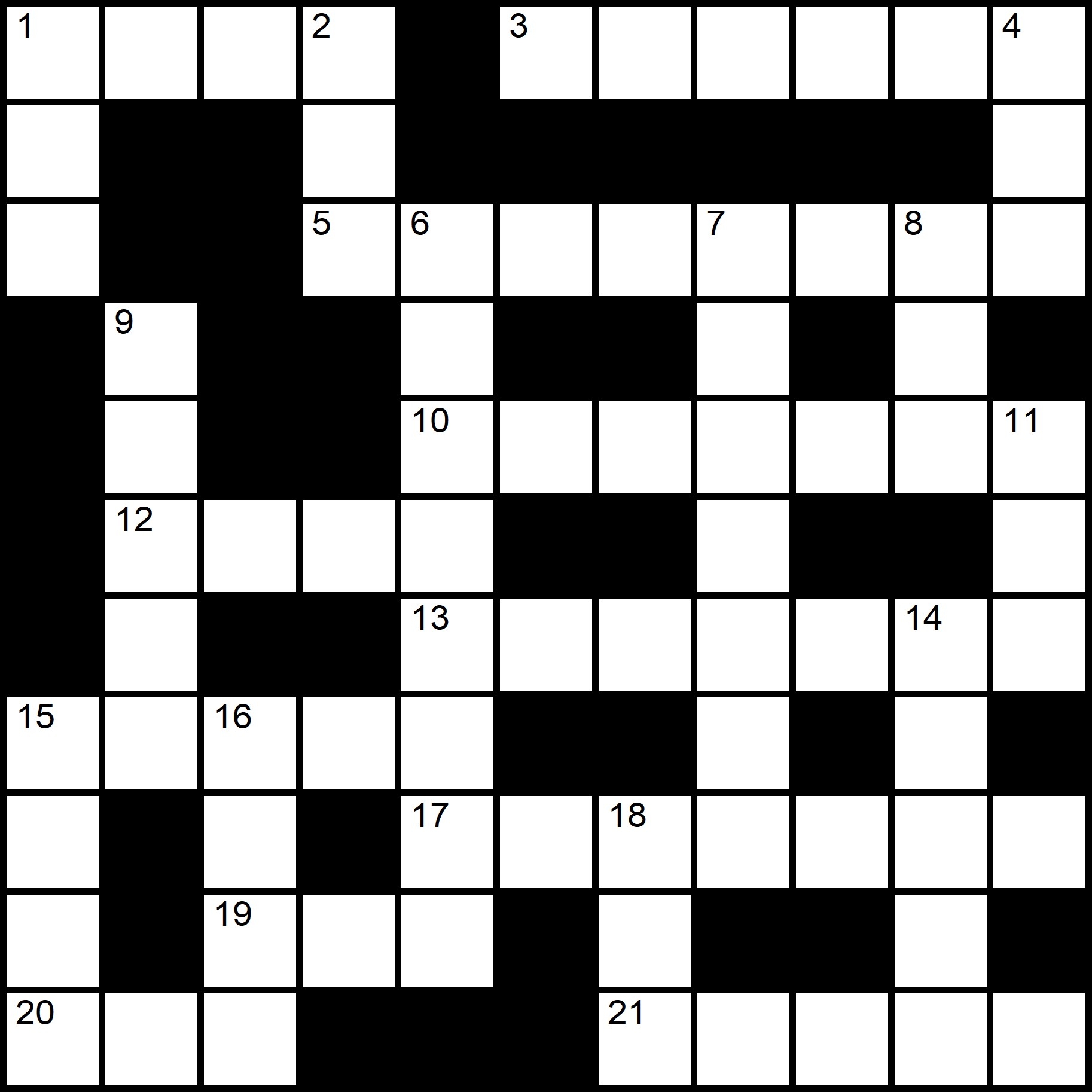 Easy Crossword Puzzles Free Printable