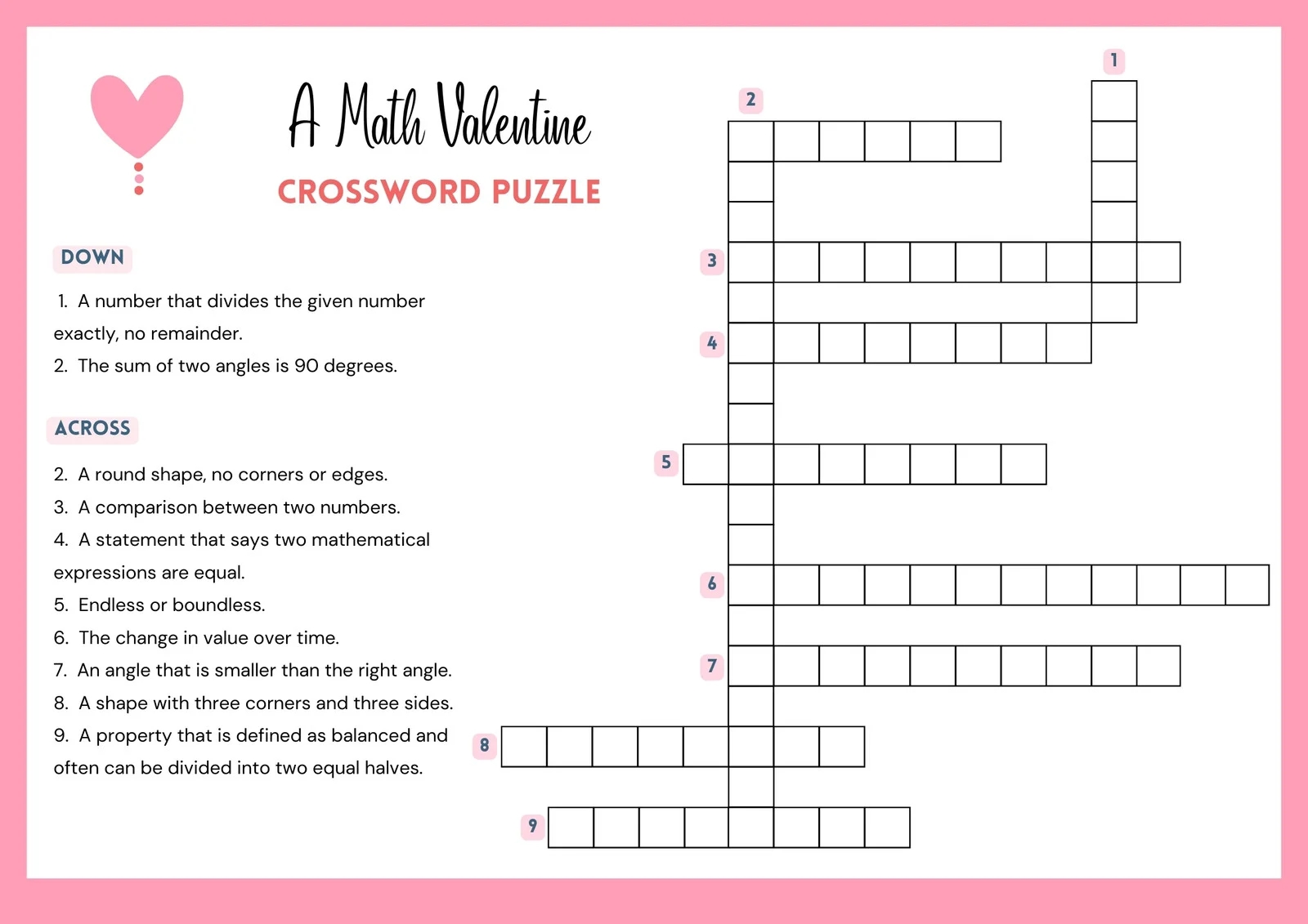 Crossword Puzzle Maker Free Printable