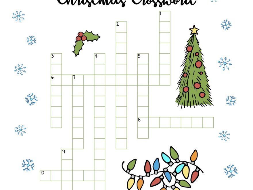 Free Christmas Printables Crossword Mama Geek