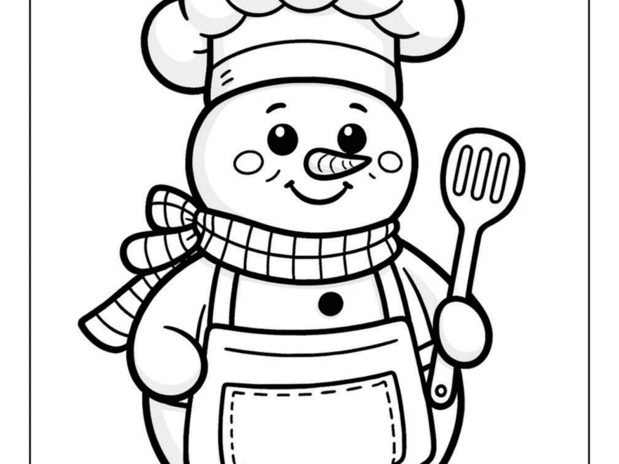 Free Snowman Coloring Pages ABCmouse
