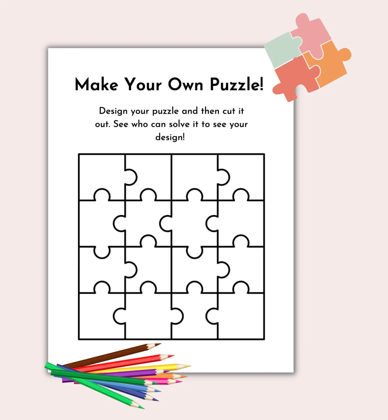 Make Your Own Crossword Puzzle Printable Free