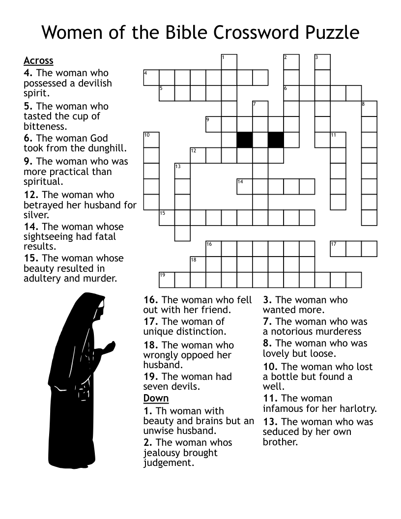 Bible Crossword Puzzles Printable With Answers