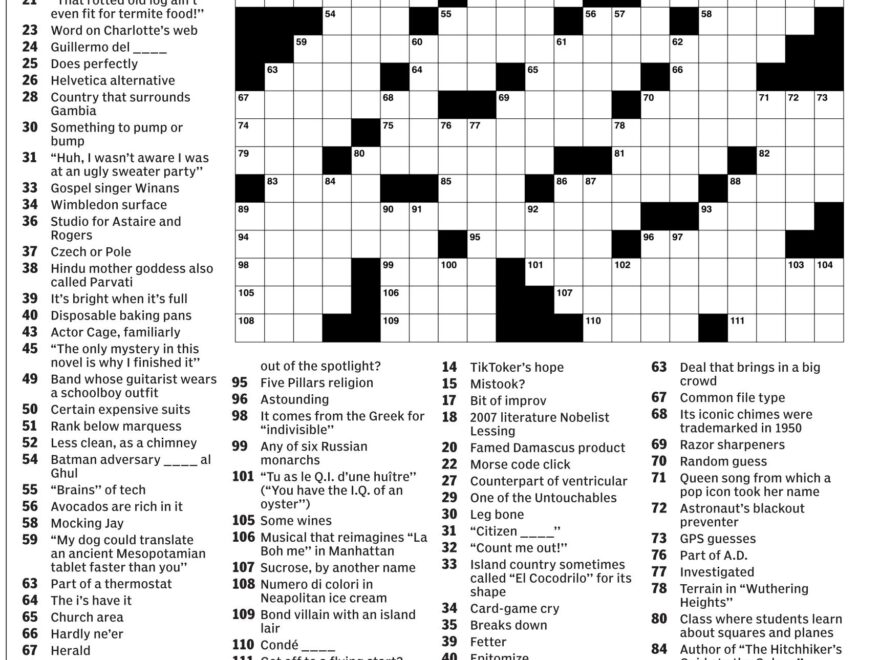 New York Times Daily Crossword Puzzles