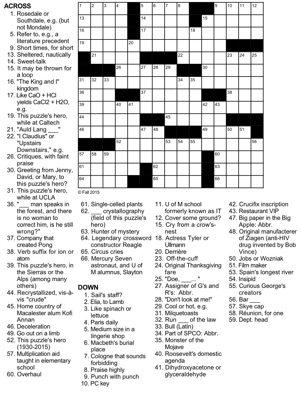 Free Printable Crossword Puzzles For The Renaissance
