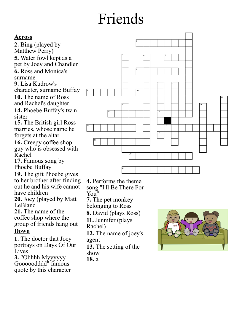Easy Printable Crossword Puzzles Tv