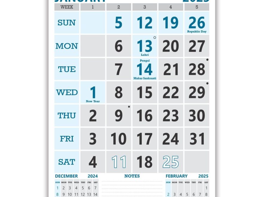 V823 2025 English Monthly Wall Calendar 2025 14x20inch 12 Sheets Of Monthly Wall Calendar Front Side Only Printing Amazon in Office Products