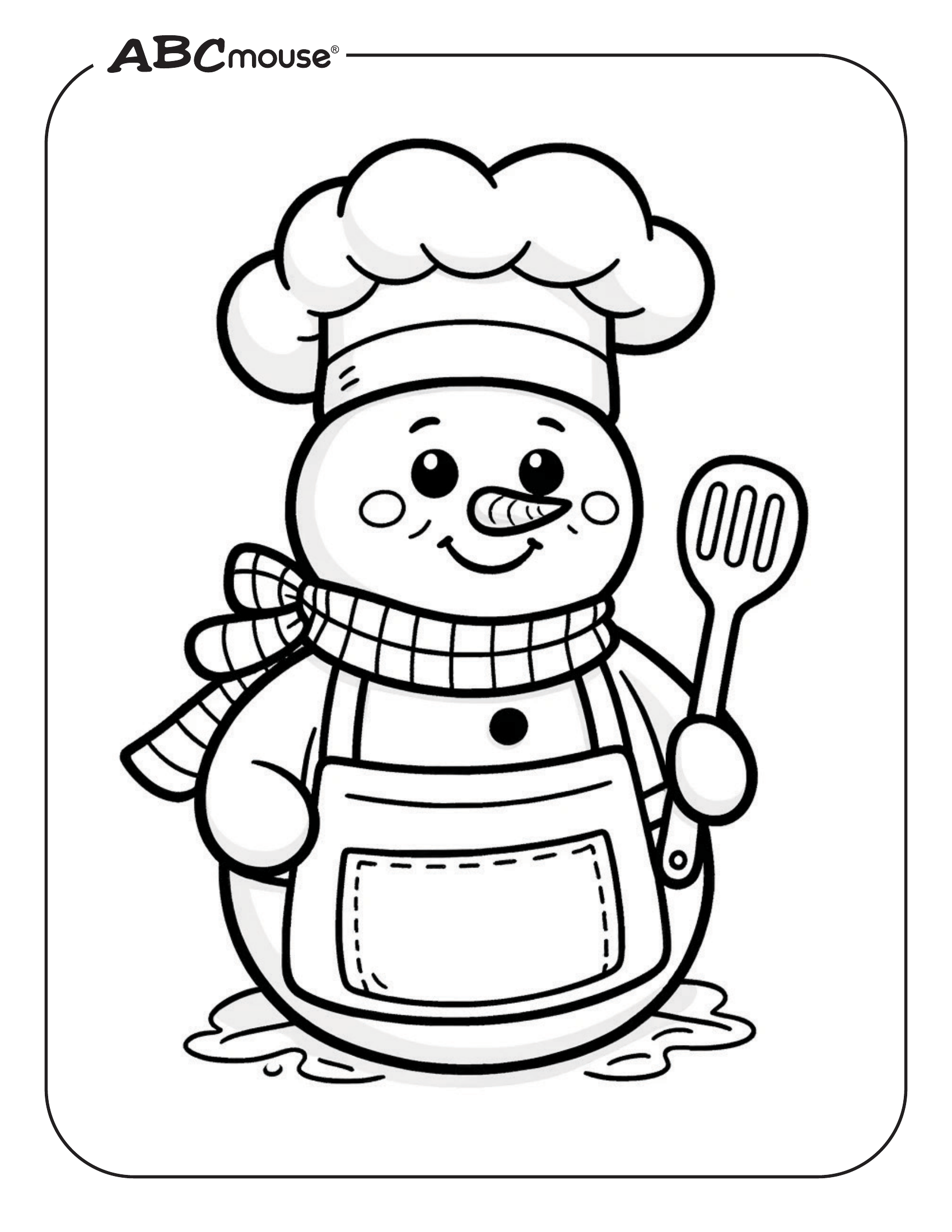 Free Printable Snowman Coloring Sheet