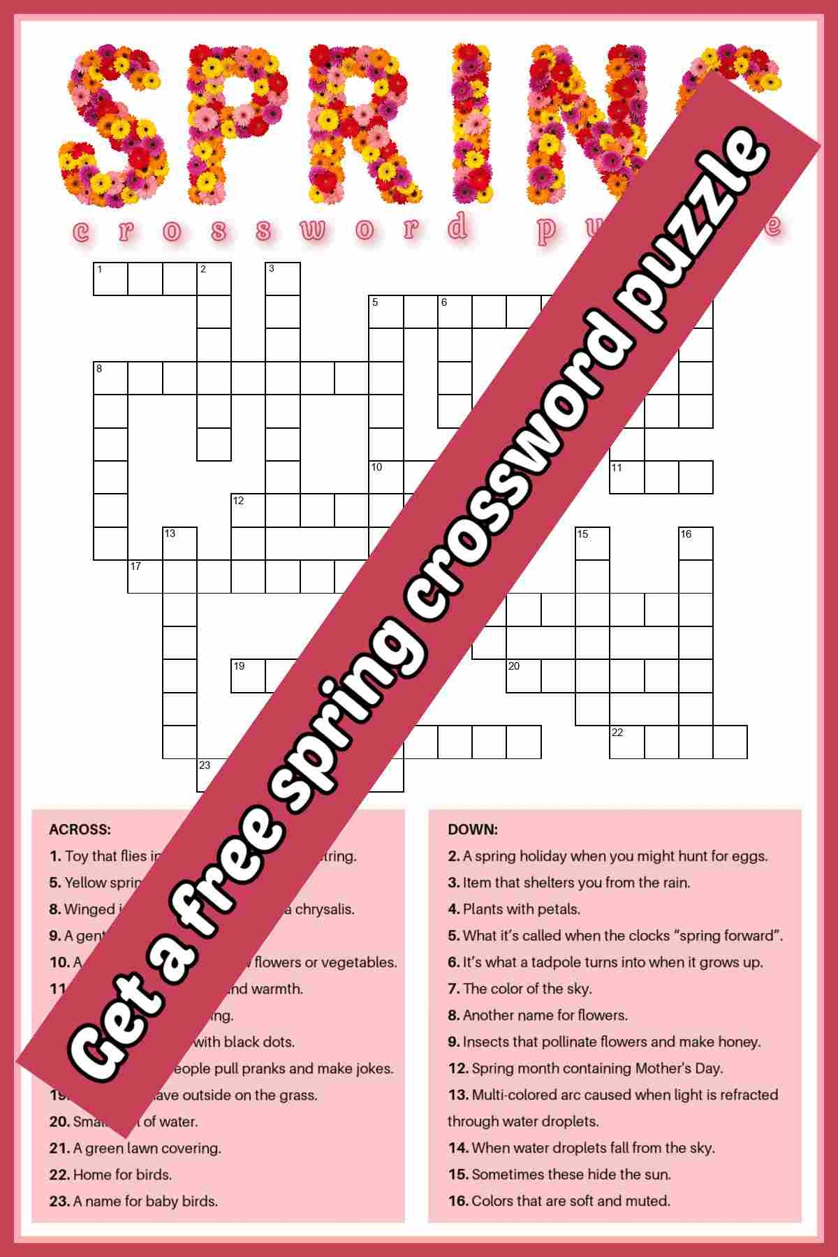 Printable Crossword Puzzles For Adults